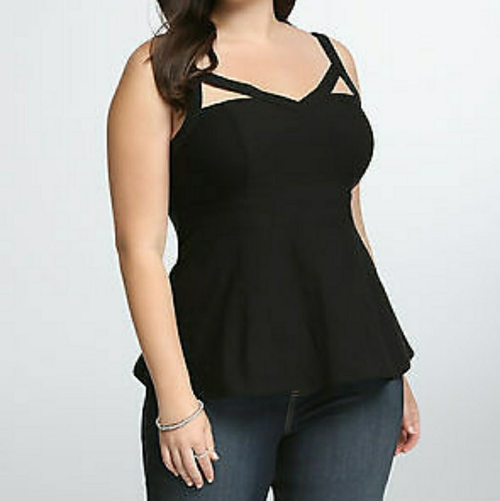 Torrid, Size 4, peplum top.